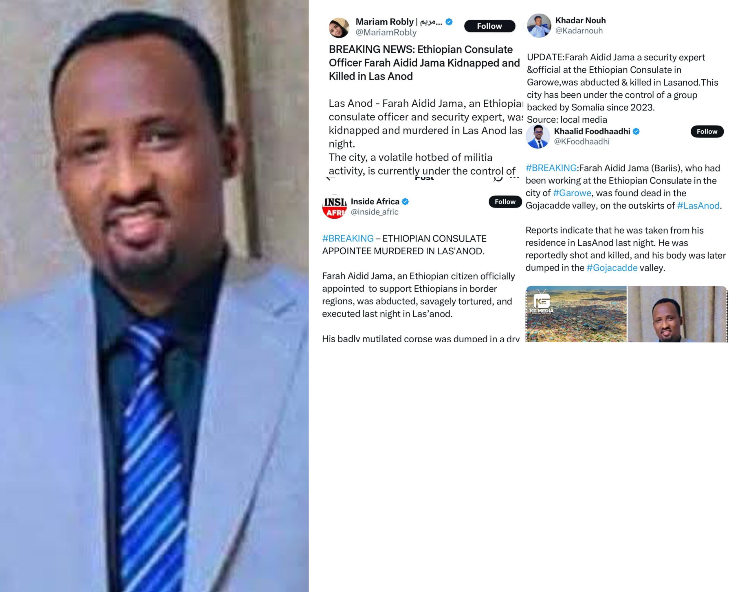 Homicide of Ethiopian Consulate Official Sparks Disinformation Marketing campaign Towards Laascaanood – Puntland Submit