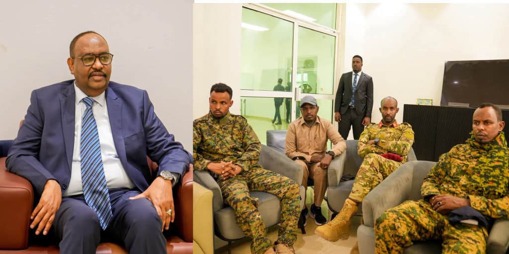 Madaxweyne Deni oo kulan la qaatay taliyaha Calmiskaad iyo saraakiil kale